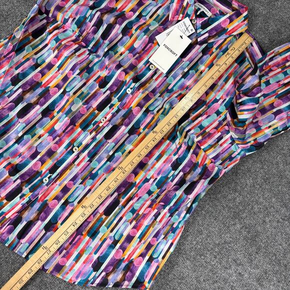 Foxcroft Margie Plus Multicolor Prism Long Sleeve Shirt NWT Size 1X - Picture 6 of 8